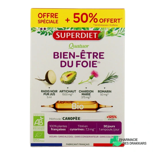 Super Diet Quatuor Bien-Être du Foie Bio