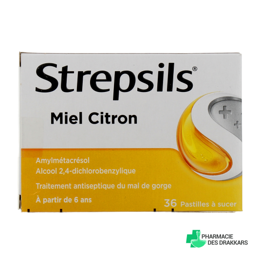 Strepsils pastilles miel citron