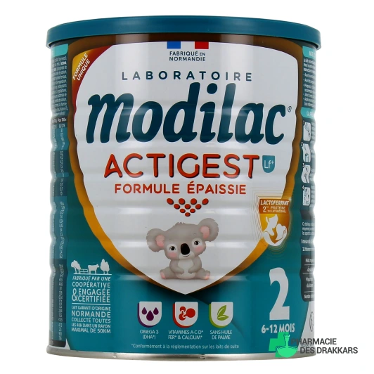 Modilac Actigest LF+ Formule épaissie Lait 2ème âge