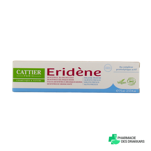 Cattier Eridène Dentifrice Bio Haleine Fraîche