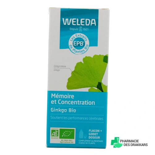 Weleda Mémoire et Concentration Ginkgo Bio