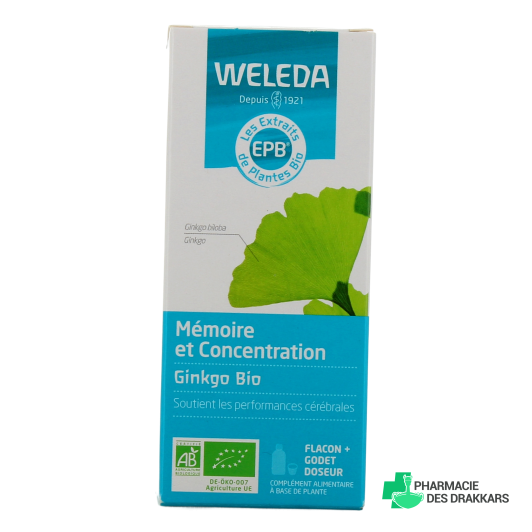 Weleda Mémoire et Concentration EPB Ginkgo Bio