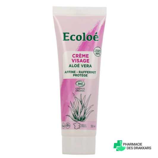 Ecoloé Crème Visage Aloé Véra Bio