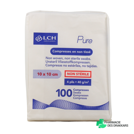 LCH Pure Compresses en Non Tissé Non Stériles