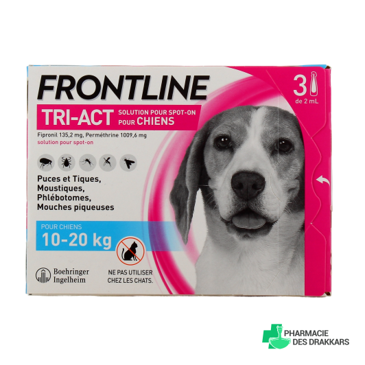 Frontline Tri-Act Chien Pipettes