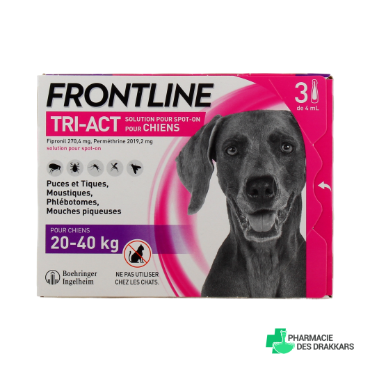 Frontline Tri-Act Chien Pipettes