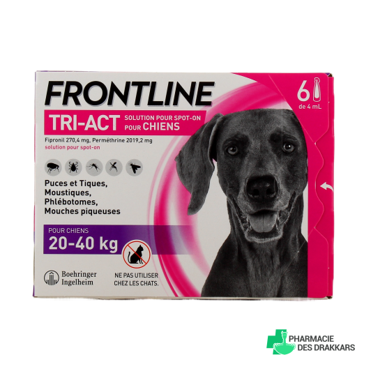 Frontline Tri-Act Chien Pipettes