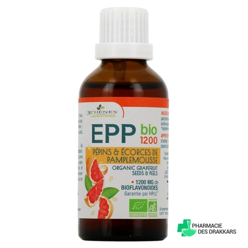 3 Chênes EPP 1200 Bio Extraits de pépins de pamplemousse