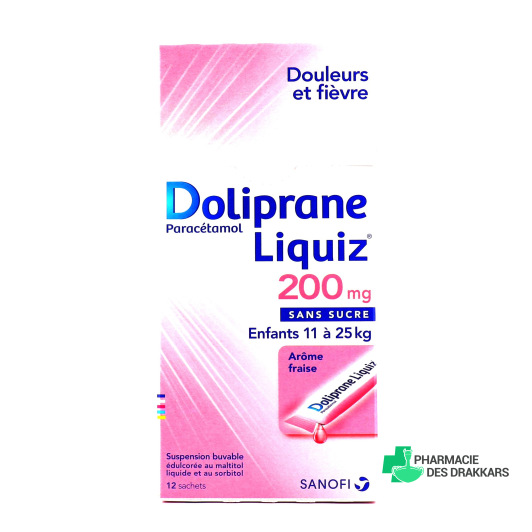 Doliprane Liquiz 200mg en sachet