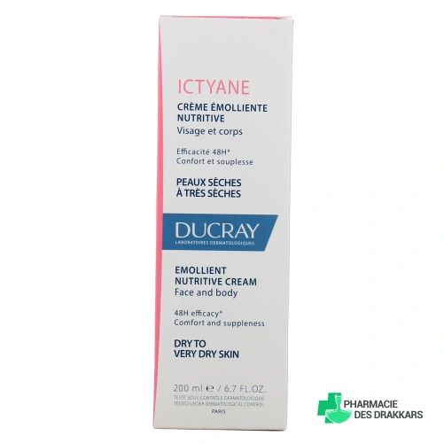 Ducray Ictyane Crème Emolliente Corps