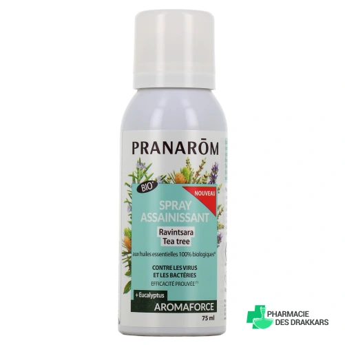 Pranarom Aromaforce Spray Assainissant Ravintsara Tea-Tree BIO