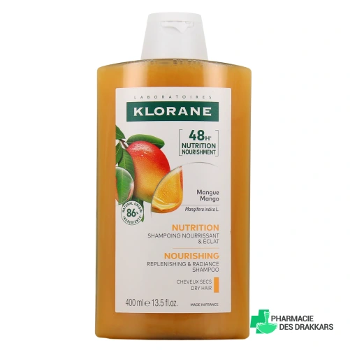 Klorane Shampoing Nutrition Cheveux Secs Mangue