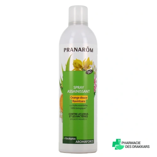 Pranarom Aromaforce Spray Assainissant Orange Douce Ravintsara Bio