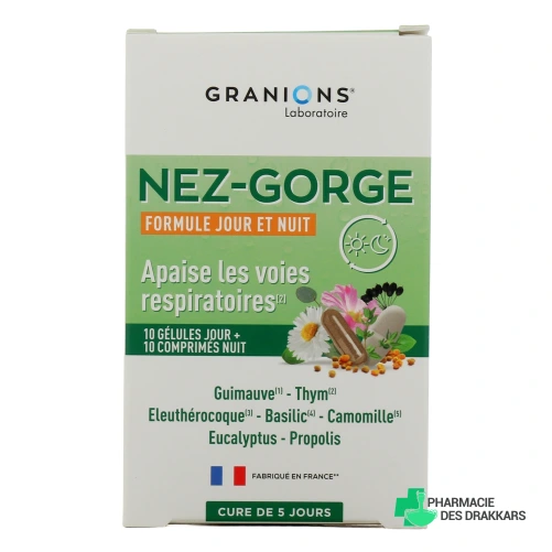 Granions Nez Gorge 10 gélules + 10 comprimés