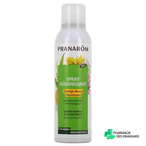 Pranarom Aromaforce Spray Assainissant Orange Douce Ravintsara Bio