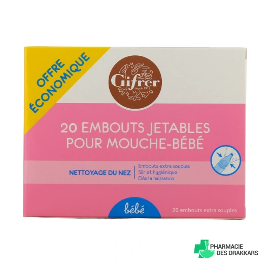 Gifrer Embouts jetables pour mouche bébé Physiologica