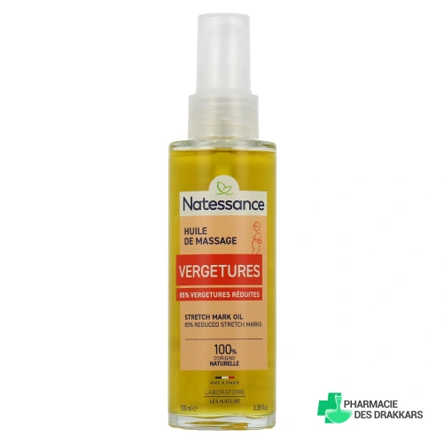 Natessance Huile de Massage Vergetures