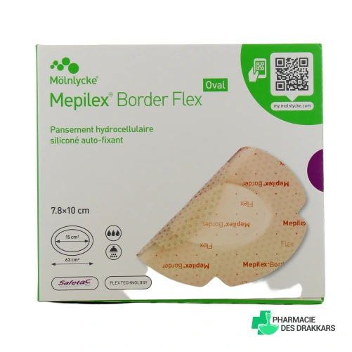 Mepilex Border Flex Pansement Hydrocellulaire - Vue 360°