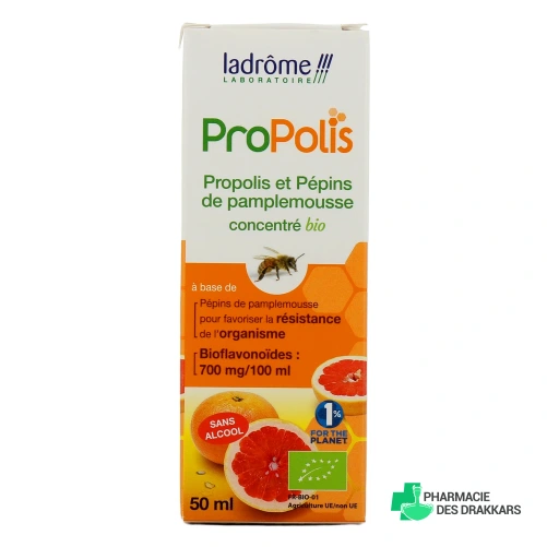 Ladrôme Concentré Bio de Propolis et Pépins de Pamplemousse