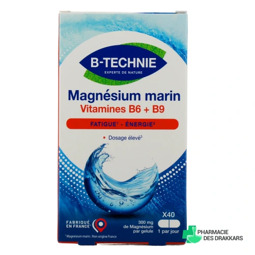 B-Technie Magnésium Marin vitamines B6 et B9