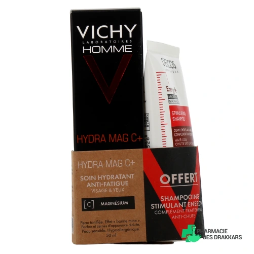 Vichy Homme Hydra Mag C+ Soin Hydratant Anti-Fatigue - Vue 360°