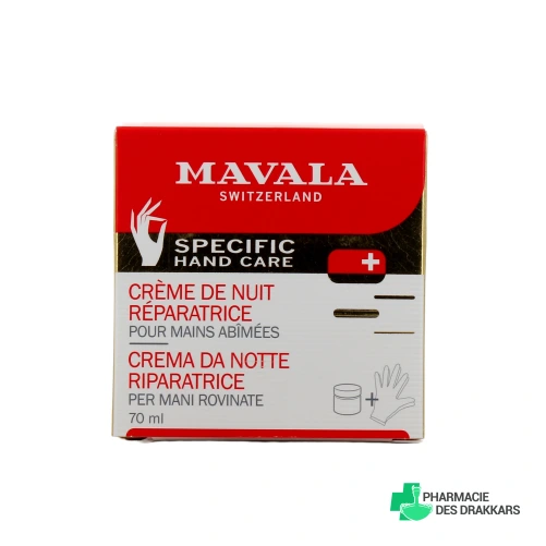 Mavala Crème de Nuit Réparatrice Mains Abîmées
