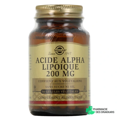 Solgar Acide Alpha Lipoique 200 mg
