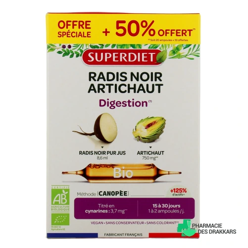 Super Diet Radis Noir Artichaut Bio