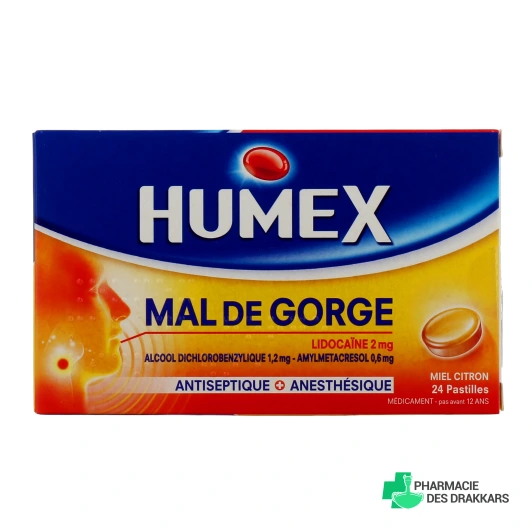 Humex Mal de Gorge Pastilles