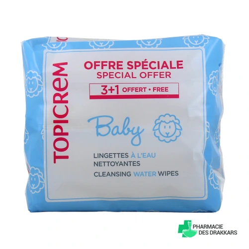 Topicrem Baby Lingettes à l'Eau Nettoyantes
