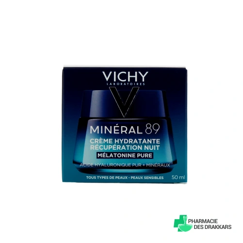 Vichy Minéral 89 Crème Hydratante Récupération Nuit