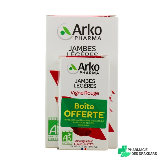 Arkogélules Vigne Rouge Jambes Légères