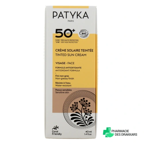 Patyka Crème Solaire Teintée Visage SPF50+