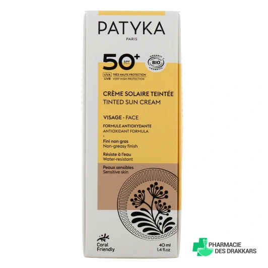 Patyka Crème Solaire Teintée Visage SPF50+