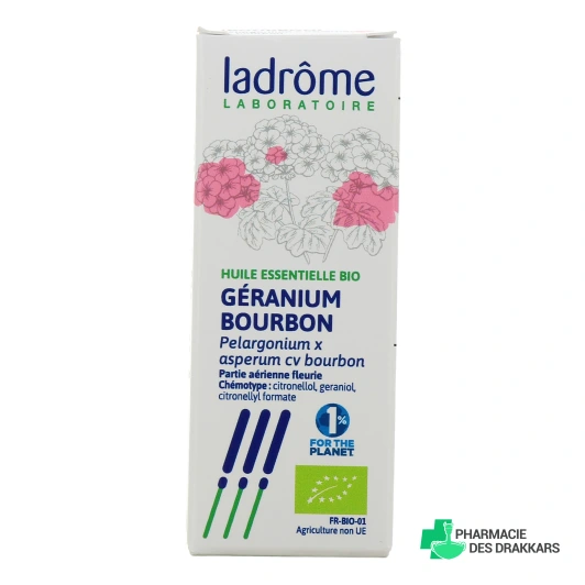 Ladrôme Huile Essentielle Géranium Bourbon Bio
