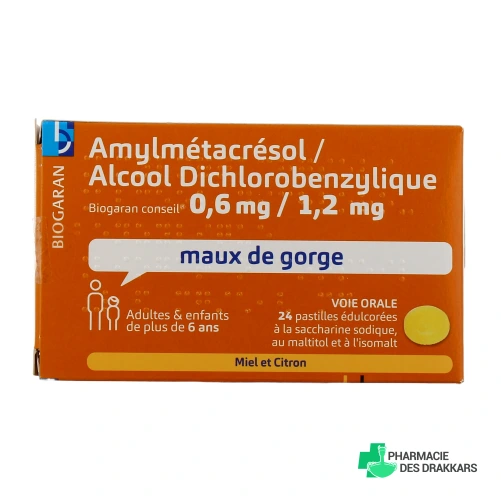Amylmetacresol / Alcool dichlorobenzylique