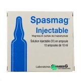 Spasmag injectable 10 ampoules de 10ml - Vue 360°