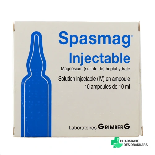 Spasmag injectable 10 ampoules de 10ml