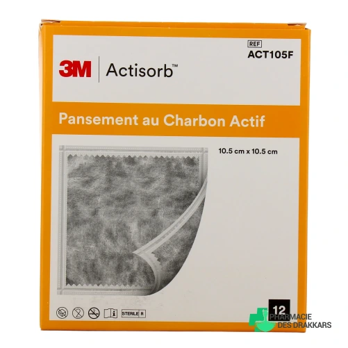 Actisorb Pansement au Charbon Actif