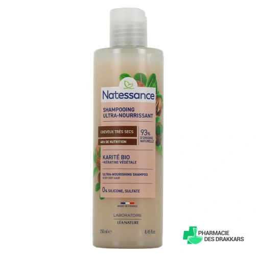 Natessance Shampooing Ultra-Nourrissant Karité Kératine