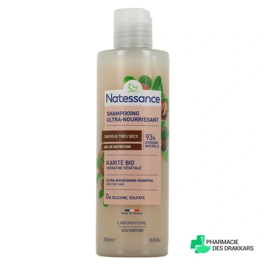 Natessance Shampooing Ultra-Nourrissant Karité Kératine