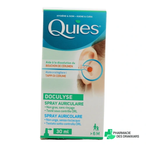 Quies Doculyse Spray Auriculaire Anti-Bouchon de Cérumen