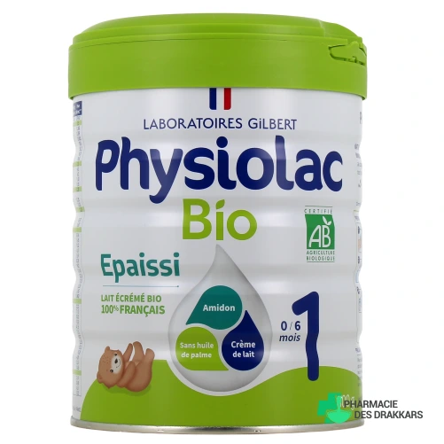 Physiolac Bio 1 Lait 1er âge Formule épaissie