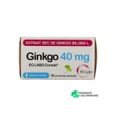 Ginkgo 40mg - Vue 360°