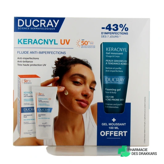 Ducray Keracnyl UV Fluide anti-imperfections SPF50+