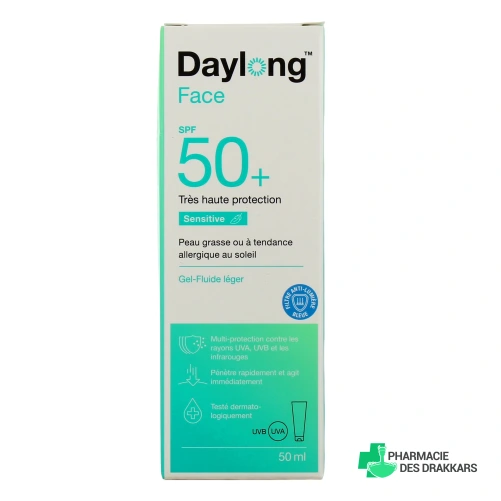 Daylong Sensitive Face Gel-fluide SPF 50+