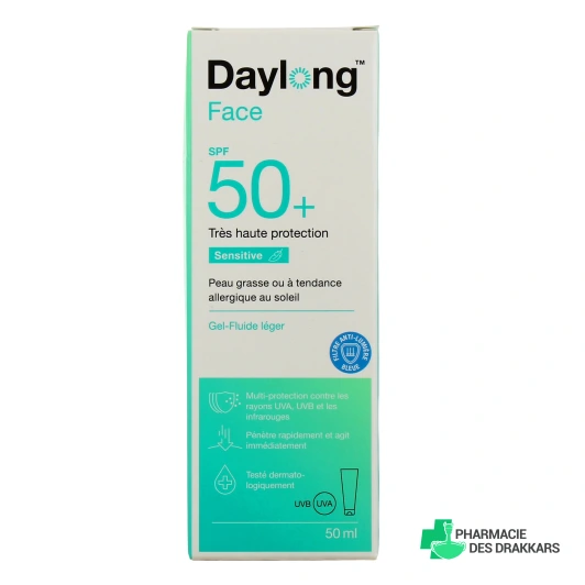 Daylong Sensitive Face Gel-fluide SPF 50+