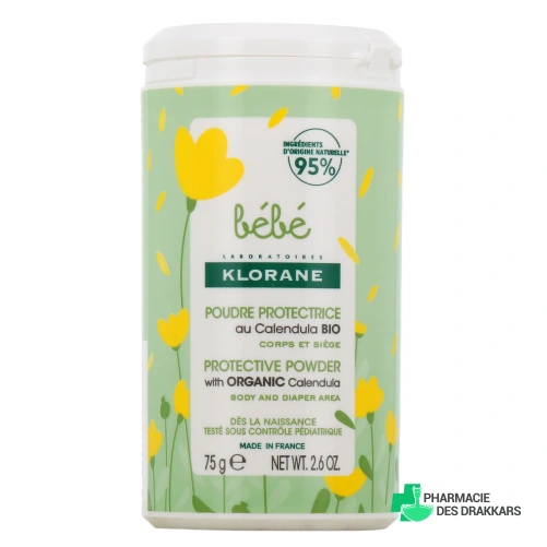 Klorane Bébé Poudre de Toilette Protectrice