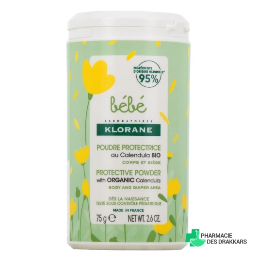 Klorane Bébé Poudre de Toilette Protectrice