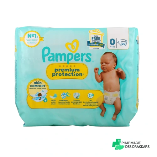Pampers Couches Premium Protection